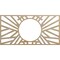 Ekena Millwork Hoover Wood Fretwork Pierced Ceiling Medallion, Hickory, 30"W x 15"H x 11 1/8"ID x 3/8"T CMWP30X15X0375HOHI - alternate 1